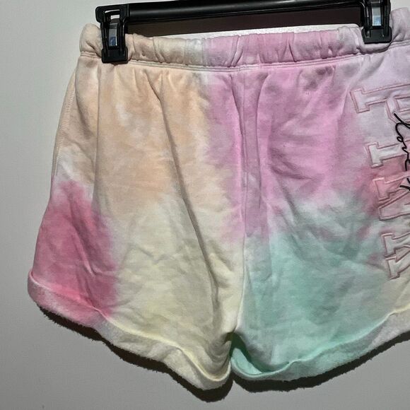 Victoria's Secret Pink Varsity Shorts Multi Color Tie Dye Size X-Small - Picture 6 of 7